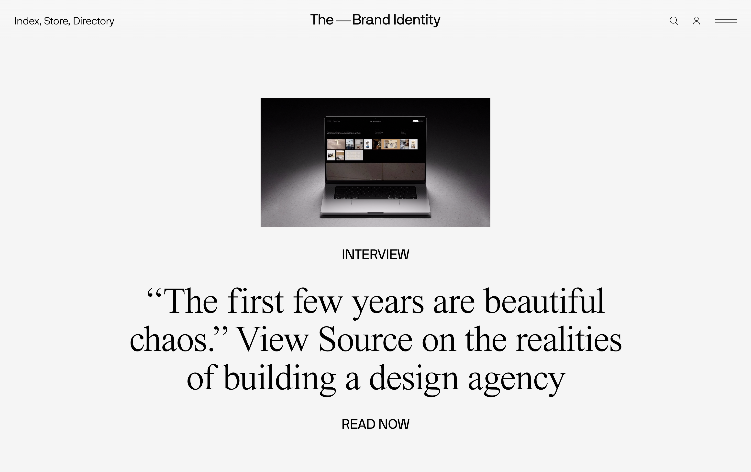 View Source interview on The Brand Identity