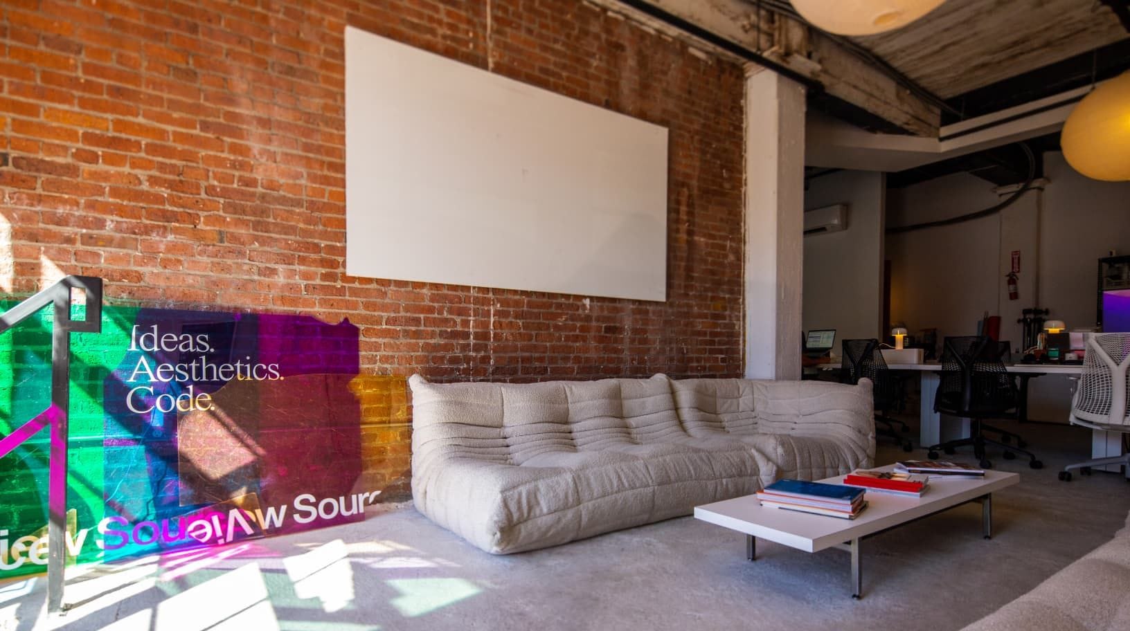 View Source Design Studio New York City Greepoint Brooklyn Office Lobby Couch