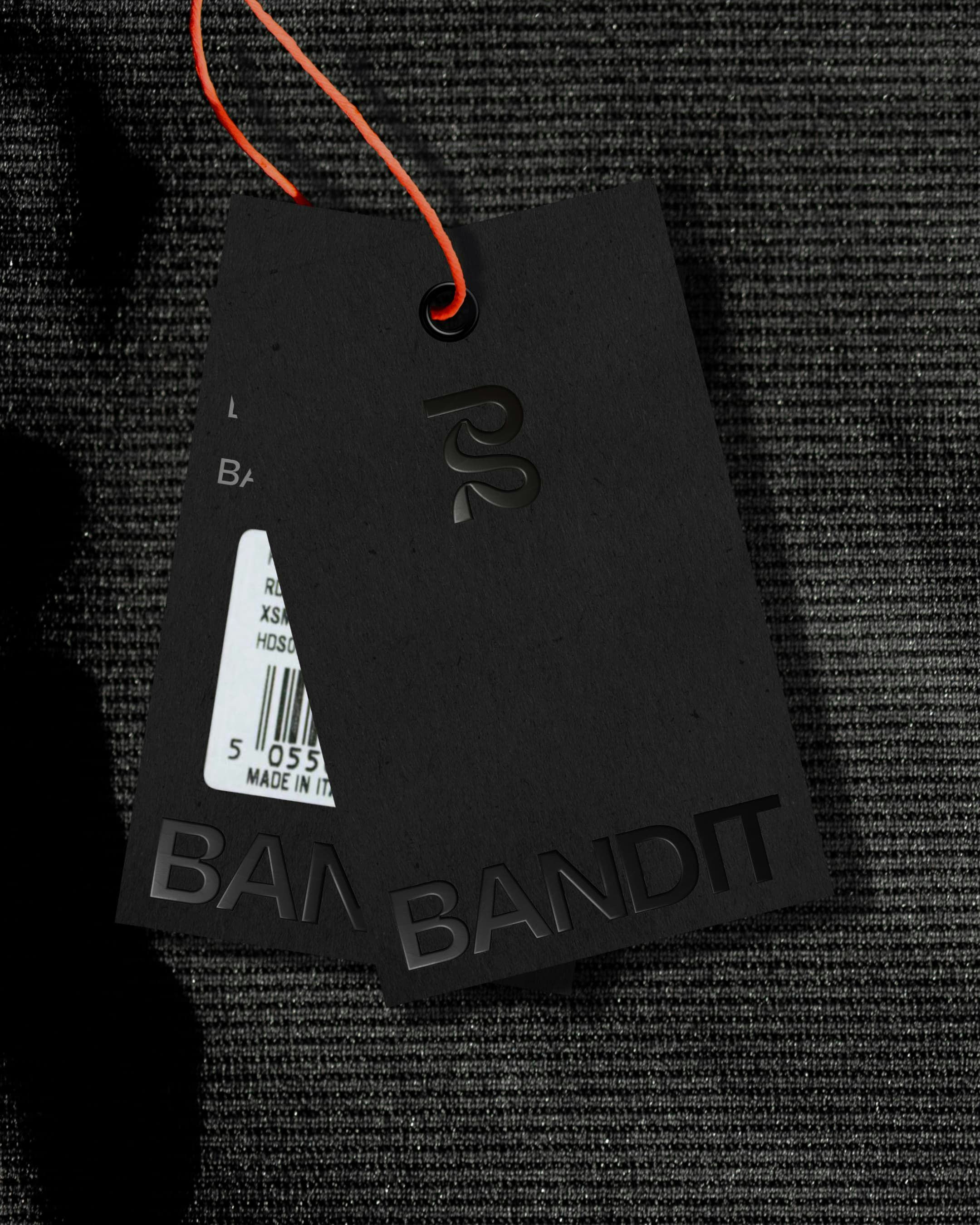 Hangtag packaging design for Bandit Running by View Source.
