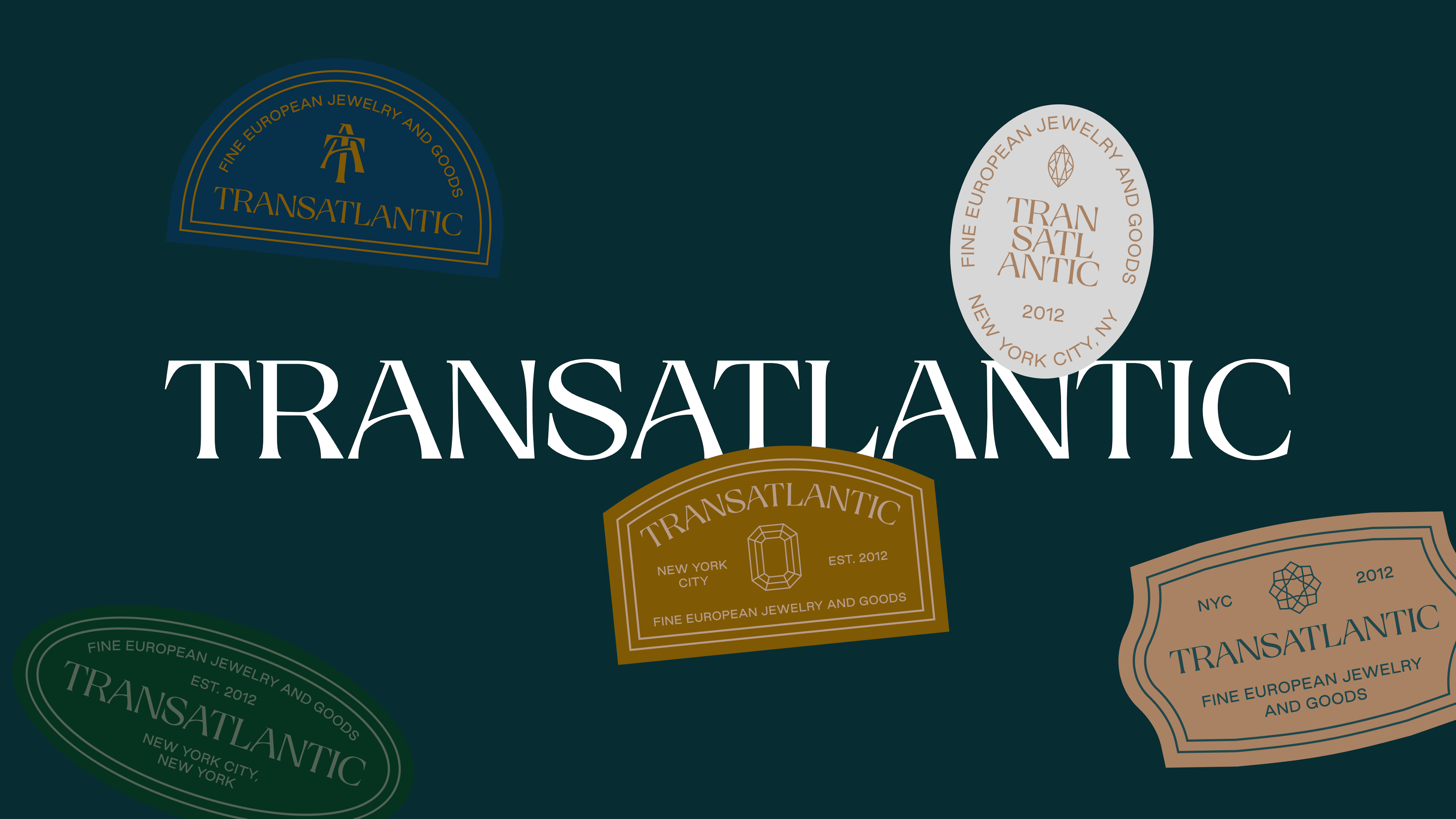 Transatlantic Jewels Brand Identity design by View Source